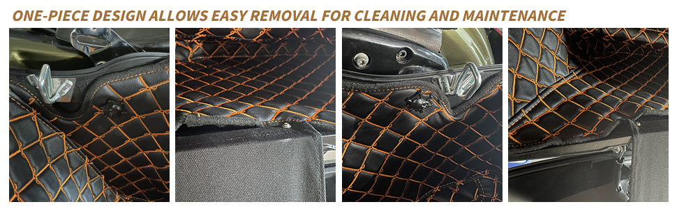 one piece design Harley saddlebag liners